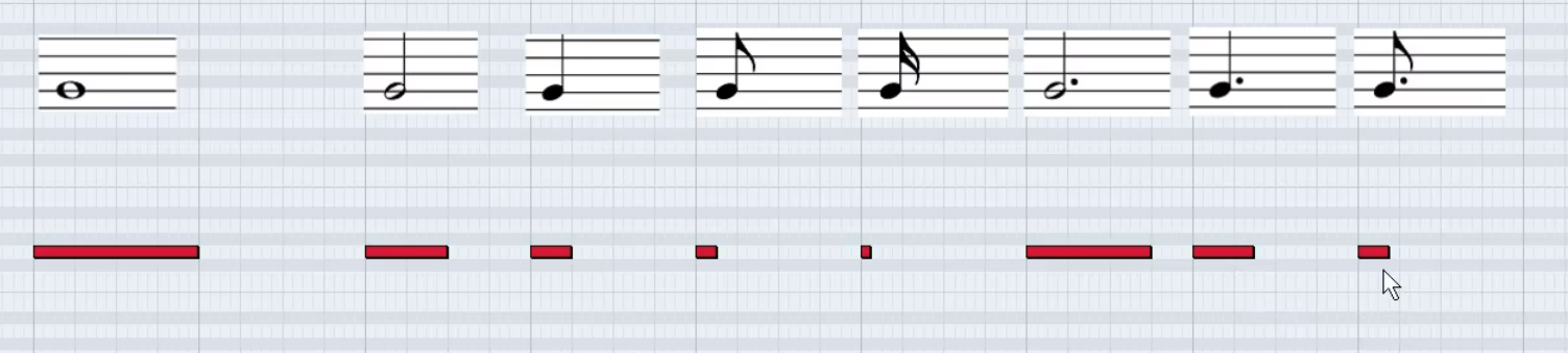 41五线谱音符对照